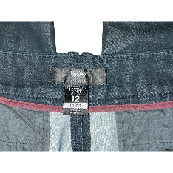 Mossimo Stretch Fit 3 Straight-Leg Dark Blue Dress Pants Sz 12 (Med) Womens - Picture 4 of 7